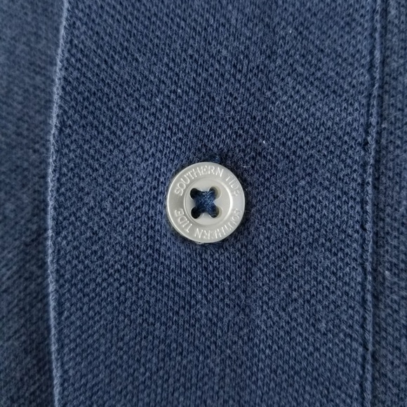 SOUTHER TIDE Blue Cotton Skipjack Polo Sz XL - Picture 3 of 8